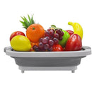 Collapsible Cutting Board with Dish Tub,Colander Fruits Vegetables Wash and U7P1