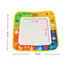 Kids Magic Water Drawing Canvas Coloring Mat with 2 Doodle Baby Pens Painti V2U2