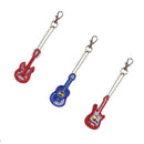 5PCS Guitar DIY Full Diamond Diamond Painting Keychain Key Ring Key Chain New df