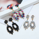 Retro Europe And America Exaggerated Water Drops Nightclub Stud Earrings Bl