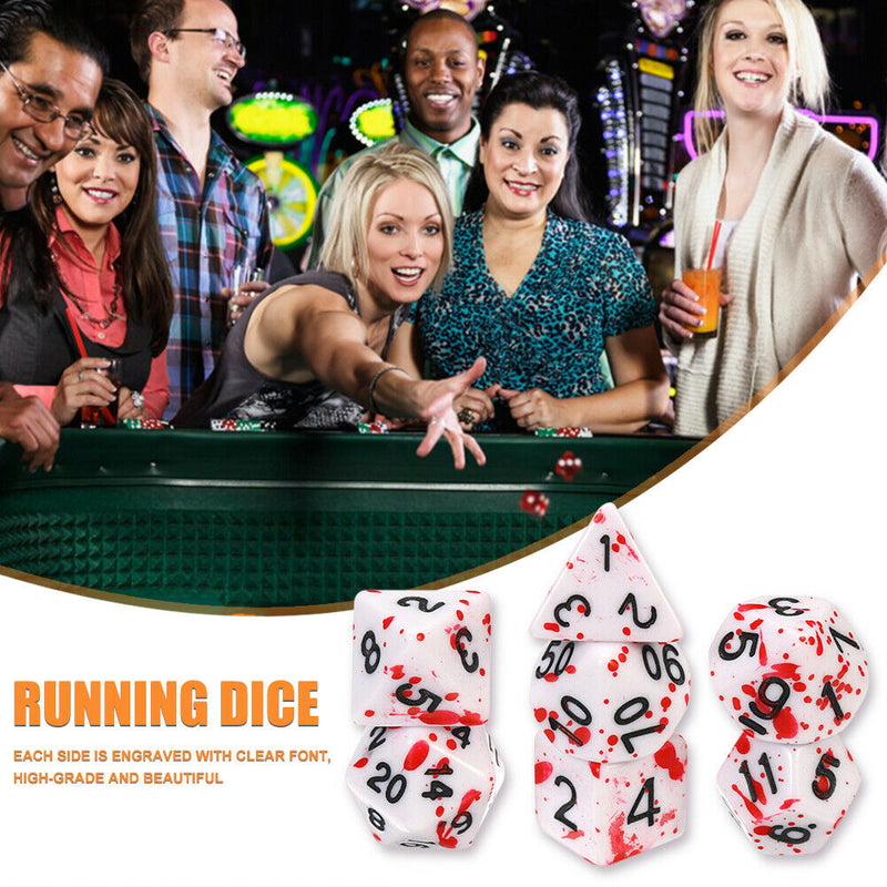 7pcs Multi-Sided Polyhedral DND Dice RPG Role Playing Funny Table Game Toys