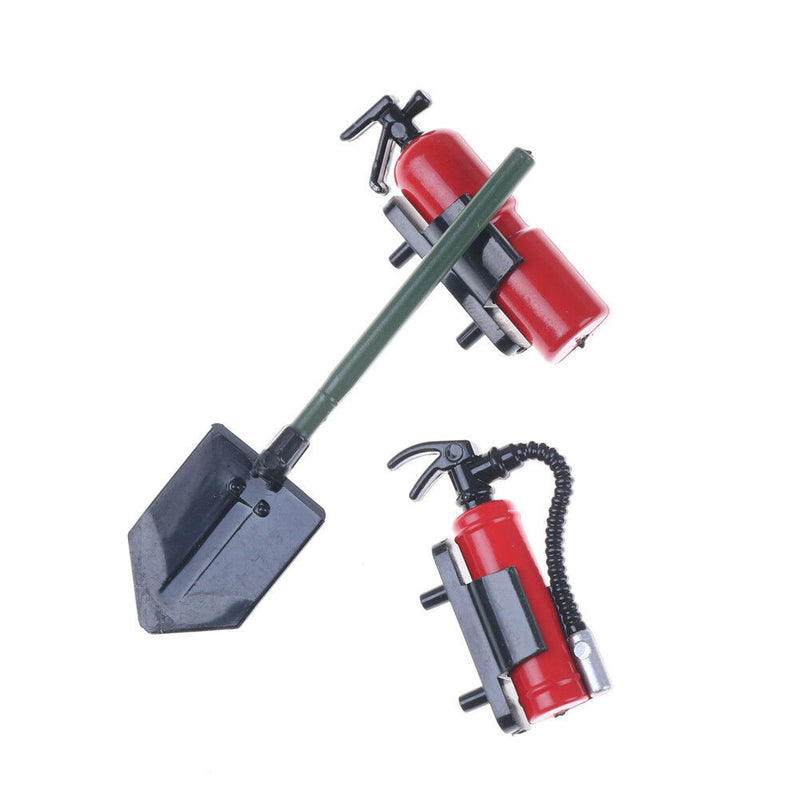 1:10 RC Crawler Parts Fire Extinguisher Spade Tools Kit for Axial SCX10 HK