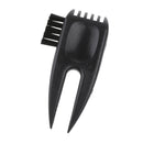 Golf Divot Tool Club Groove Cleaner Brush Black