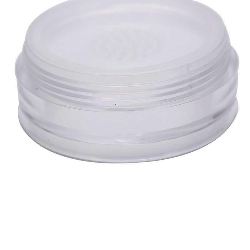 10g plastic empty loose  pot with sieve cosmetic makeup jar container Kw