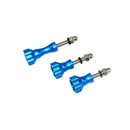 Blue-Aluminum Stainless Thumb Knob Bolt Nut Screw Set For GoPro Hero3+/3/2/1