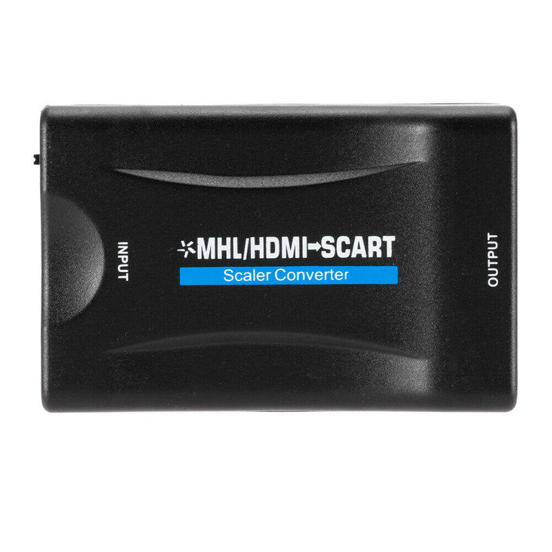 1080P HDMI to SCART Video Audio Upscale Converter Adapter for HD TV DVD  A
