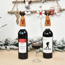10pcs Mini Christmas Cute Elk Wine Bottle Cap Holiday Dining Table Decor A