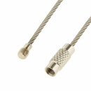 Stainless Steel Aircraft Cable Wire Keychain Twist Screw Lock Pack of 10-25 O7T9