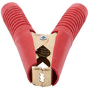100A Car Battery Test Lead Insulated Crocodile Alligator Clip lamp Red