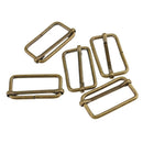 40x Metal Slides Tri-Glides Square Buckles Strap Webbing Slider Buckles 32mm