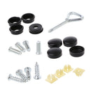 17x Car License Plate Frame Anti theft Security Screw Bolt Fasteners Snap Cover