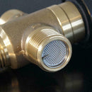 Brass G1/2 Male 3 Way Thermostatic Mixing Valve Shower Temperature Control U9N6