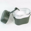 Germany Green 3Pcs In 1 Outdoor Camping Picnic Cookware Cook Set Hiking Sur