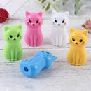 5Pcs/set Cartoon Mini Candy Color Animal Cat Pencil Sharpeners Pencil Cut JR