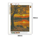 5D DIY Full Drill Diamond Painting Sunset Landscape Cross Stitch Embroidery