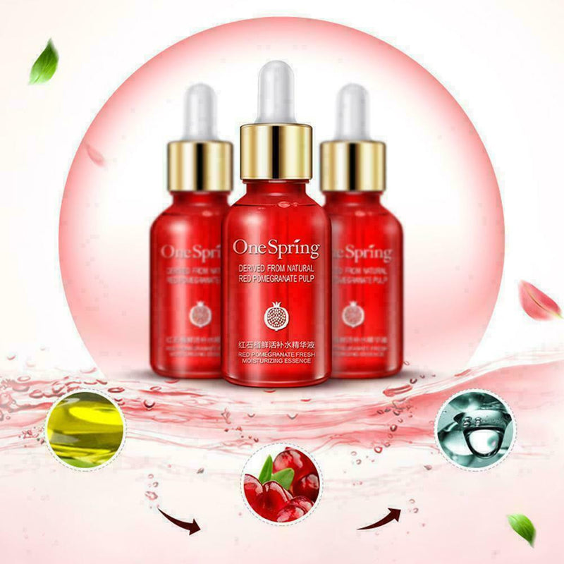 Red Pomegranate Fresh Hydrating Serum Remove Dark Spots Whitening Skin Liqu P6P3