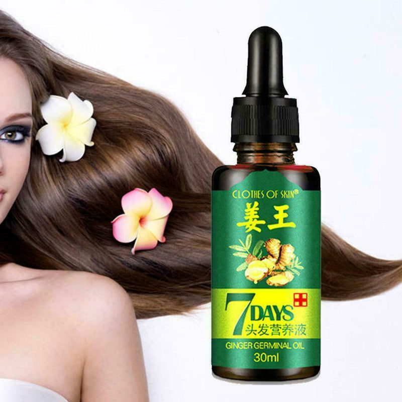 30ml Extract Hair Growth Essence Oil Anti Hair Loss Fast Restoration Growth X9H6