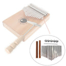 17 Key Musical Wooden Handle Screws DIY Accessory Tuning Tool Kalimba Bridge Set