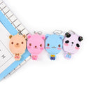 Lovely Cartoon Makeup Mirror Travel Pocket Cosmetic Mirror With Comb Random BX