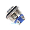 19mm 0.75" 3A Stainless Steel High Round Momentary Metal Push Button Switch
