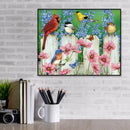 5D Full Drill Round Diamond Painting Home Decor Mosaic (B3269 Flower Birds)