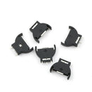5x CR2032/CR2025 Half-Round Battery Coin Button Cell Socket Holder Case Black LJ