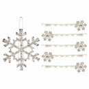 Hair Accessory Rhinestone Snowflake Hairpin Hairclip (5pcs Hairpin + 1pc Ha S7P2