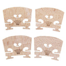 4pcs Maple Wood Violin Bridges for 4/4-3/4 Size Violin Musical Instrument Parts