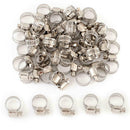20pcs 1/2"-3/4" Adjustable Stainless Steel Drive Hose Clamps Fuel Line Worm Clip