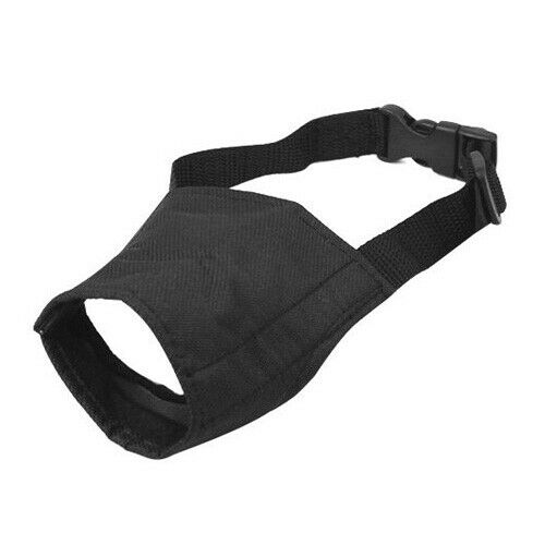 Adjustable Dog Puppy Safety Muzzle Stop Biting Barking Nipping Chewing W7P2