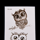 1Pc Makeup Cute Owl Tattoo Arm Body Art Waterproof Temporary Tattoo Stickers LJ