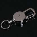 1pc Retractable Pull Key Ring Chain Clip Carabiner Holder Recoil Extends To  Gw