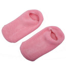 2 Pink Moisturizing Cracked Dry Gel Spa Foot Feet Care Socks [Misc.]