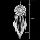 White Decorative Pattern Dream Catcher Wall Hanging Home Car Decor Craft