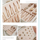European Pu Leather Jewelry Boxes Princess Portable Storage Box Multi Layer A1P2