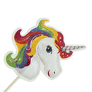 24X Unicorn Cupcake Toppers Picks Kids Birthday Party Baby Shower Party Decor  L