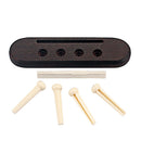 4 String Rosewood Ukulele Guitar Bridge With Saddle Nut Set for Ukulele,
