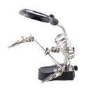 Adjustable 3.5X 12X Helping Hand Soldering Irons Stand Clip Led Light Magni