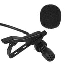 Mini Clip Lapel Microphone with 3.5mm Headphone Condenser Mic Audio Accessory Ef