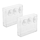 2pcs Personality Aquarium Ornament Crystal Suction Cup Pot for Aquatic Planting