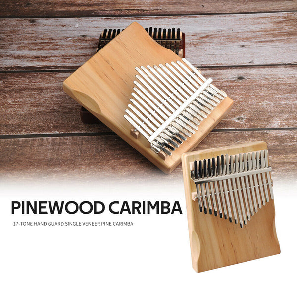 17 Keys Kalimba Pine Musical Instrument Thumb Finger Piano for Beginner