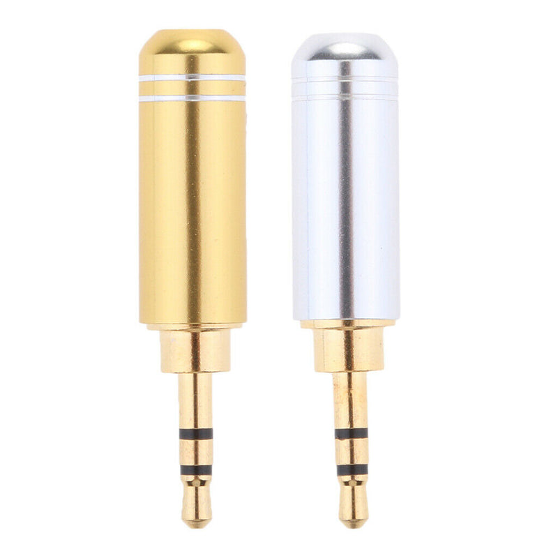 2 Pack Ptrmium 2.5mm Stereo TRRS 3 Pole Male Conductor Connector Replacement