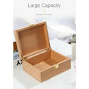 Natural Unfinished Wood Storage Box Pencil Case Organziers Jewelry Box Necklace
