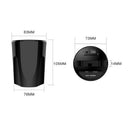 Black Cylindrical 10W X8 Car Wireless Charger Cup With Usb Output For Iphon
