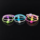 10x Luminous Neon Silicone Gummy Loom Rubber Fashion Hairband Wristband Bracelet