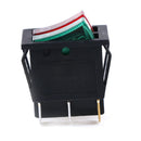 6 pin on/off double spst rocker boat switch 250V/15A 125V/20A red green light