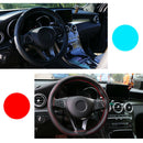 Car Auto Needle 38cm Universal Real Leather DIY Steering Wheel Protection Cover