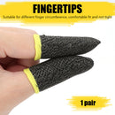 2x Breathable Game Controller Finger Cover Sweat Proof Thumb Sleeve (D) A
