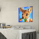 5D DIY Full Drill Round Diamond Painting Cute Deer Rhinestone Art Mosaic