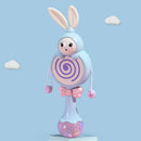 Musical Flashing Baby Rattles Hand Bells Rabbit Educational Toys (Blue)